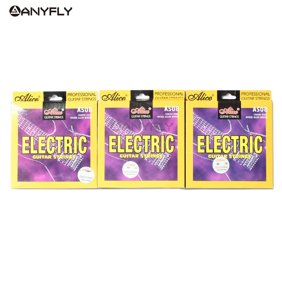 original alice a508 elektrische gitarre saiten 1st 6th vollen satz saiten licht super licht nickel wound stahl core gitarre teil free global shipping