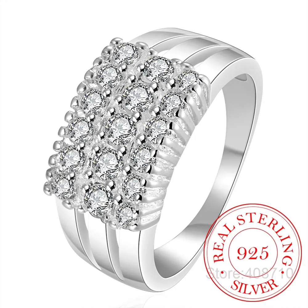 Женское кольцо из серебра 925 пробы с фианитом|ring ma|ring settings without stones shopring diamond |