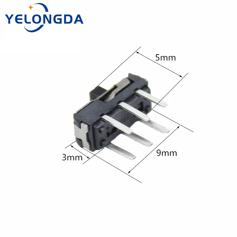 

10Pcs MSS22D18 MINI Miniature DIP Slide Switch 2P2T 6Pin Handle 2mm high For DVD Switch