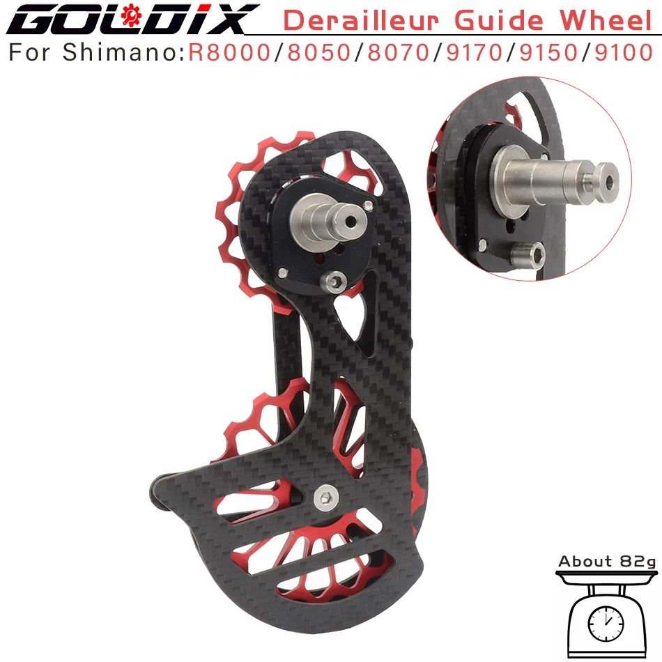 

Bicycle carbon fiber ceramic rear derailleur 17T pulley Guide Wheel for 6800 R7000 R8000 R9100 R9000 bicycle accessories