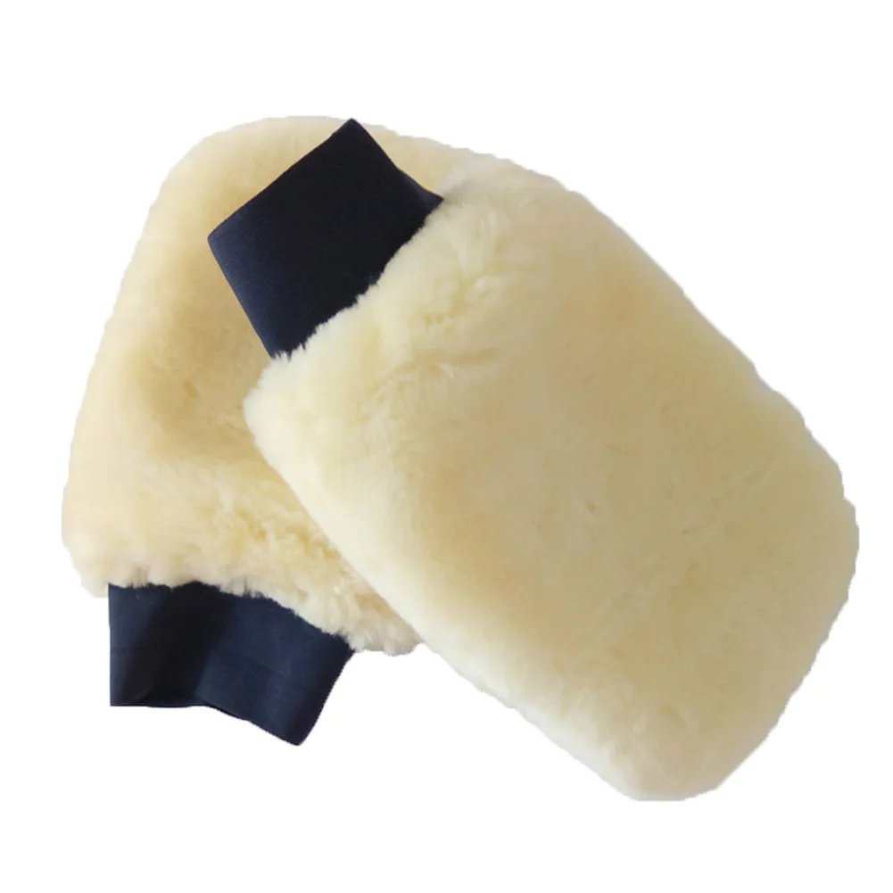

Microfiber Plush Car Wash Microfiber Mitten Gloves Thick Car Cleaning Mitt Wax Detailing Brush Auto Care Glove car accessories