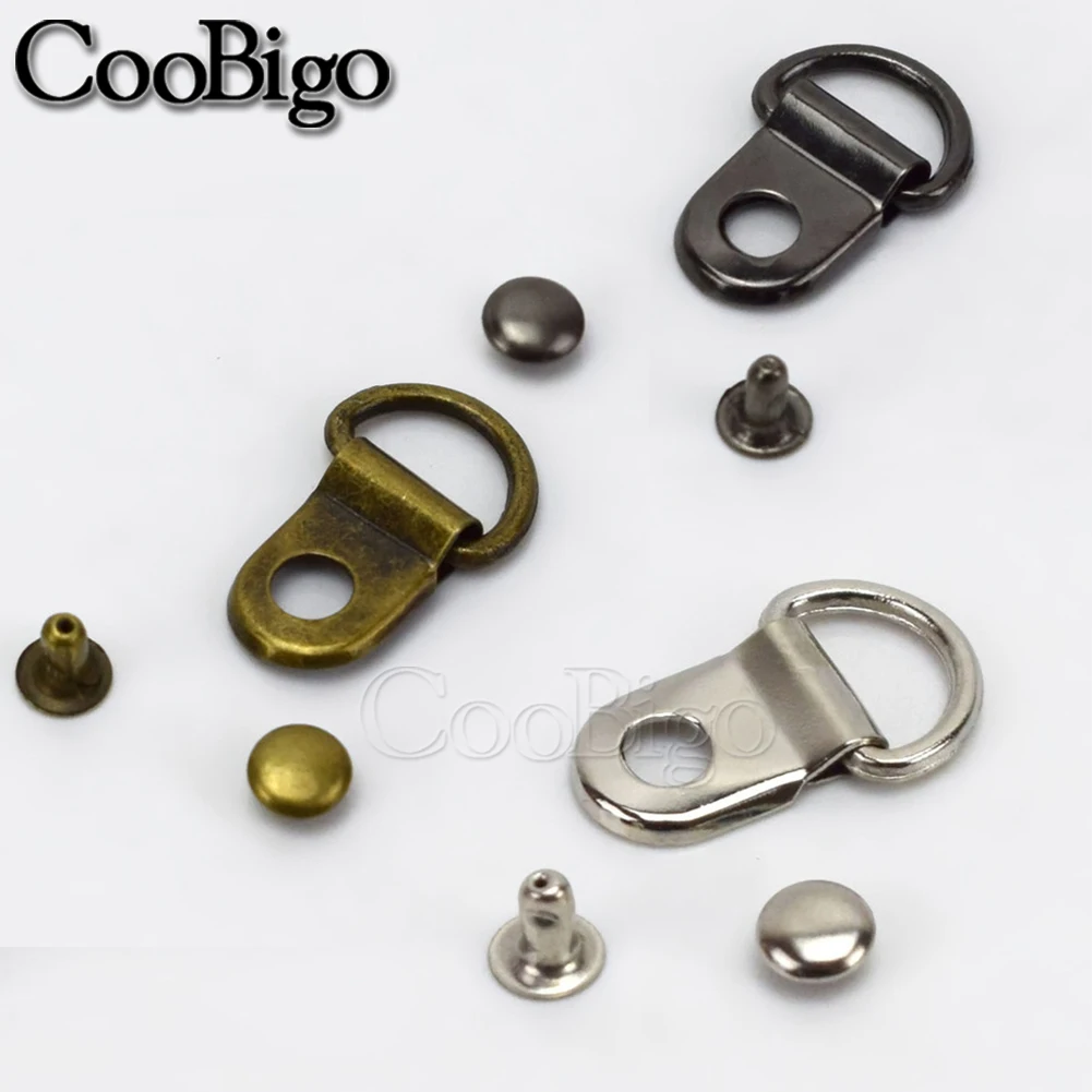 Металлические D-образные кольца с пряжкой практичные ремонтные пряжки для сумки