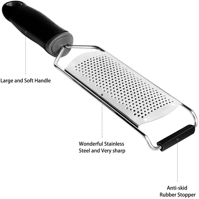 Лучший набор кухонной терки из 2 предметов Ручная грубая терка для сыра и мелкий