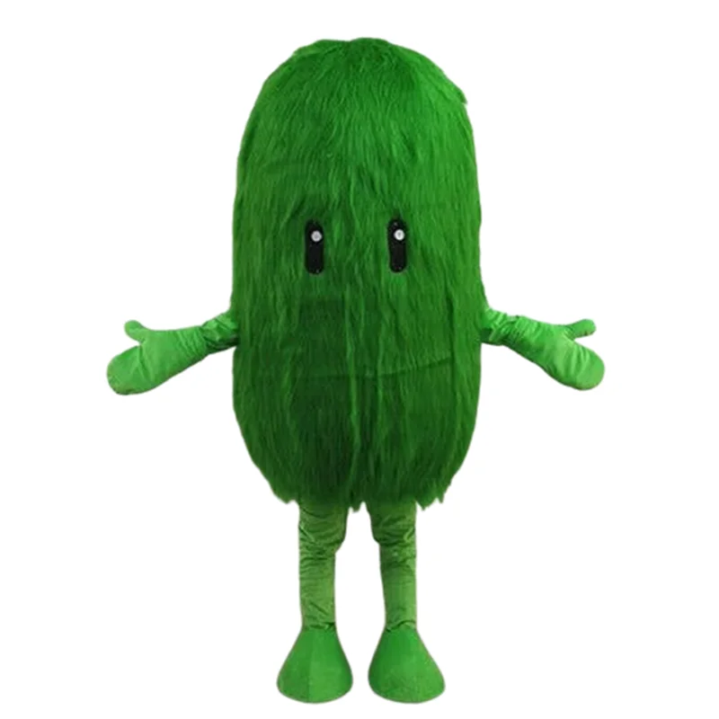 

Hairy Green Seaweed Mascot Costume Suits Cosplay Party Game Dress Ad