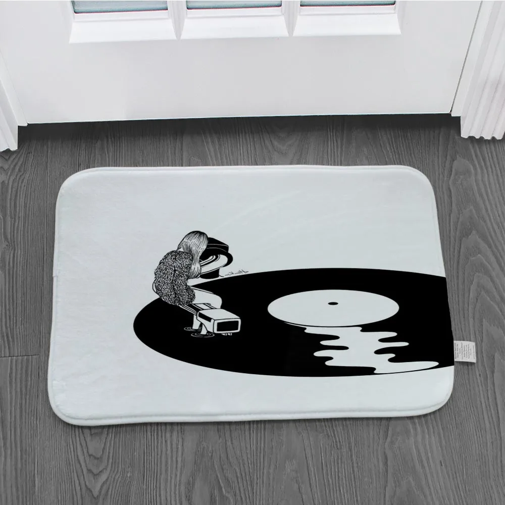 Ретро ручная роспись линия коврик для кухни спальни Нескользящие декоративные