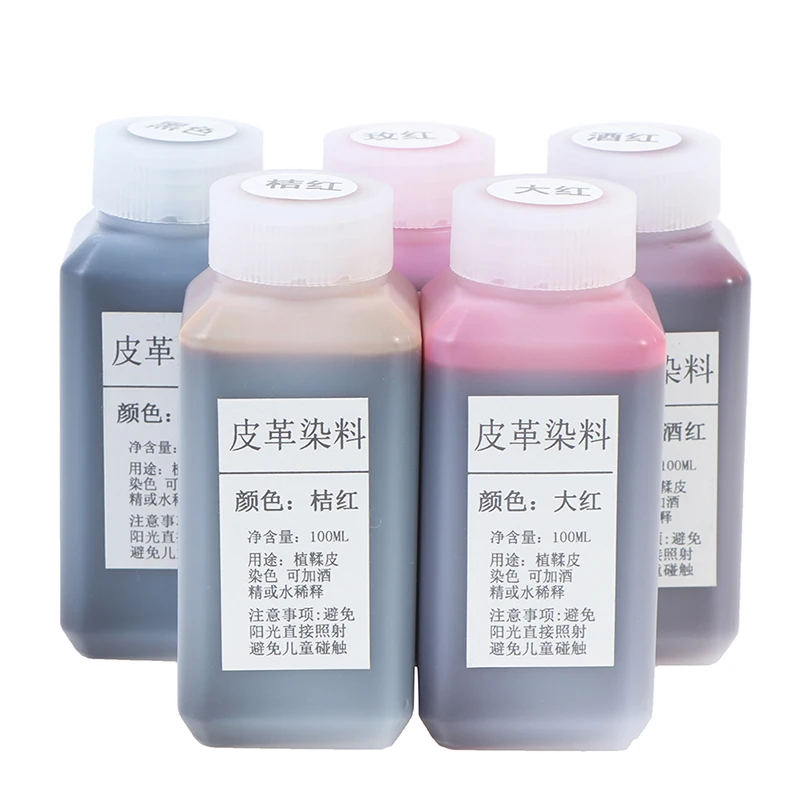 

Leather Dyestuff Dyeing Agent DIY Handmade Colorant 100ml Leather Craft Dye Vegetable Tanned Leather Dyeing Agent Alcohol