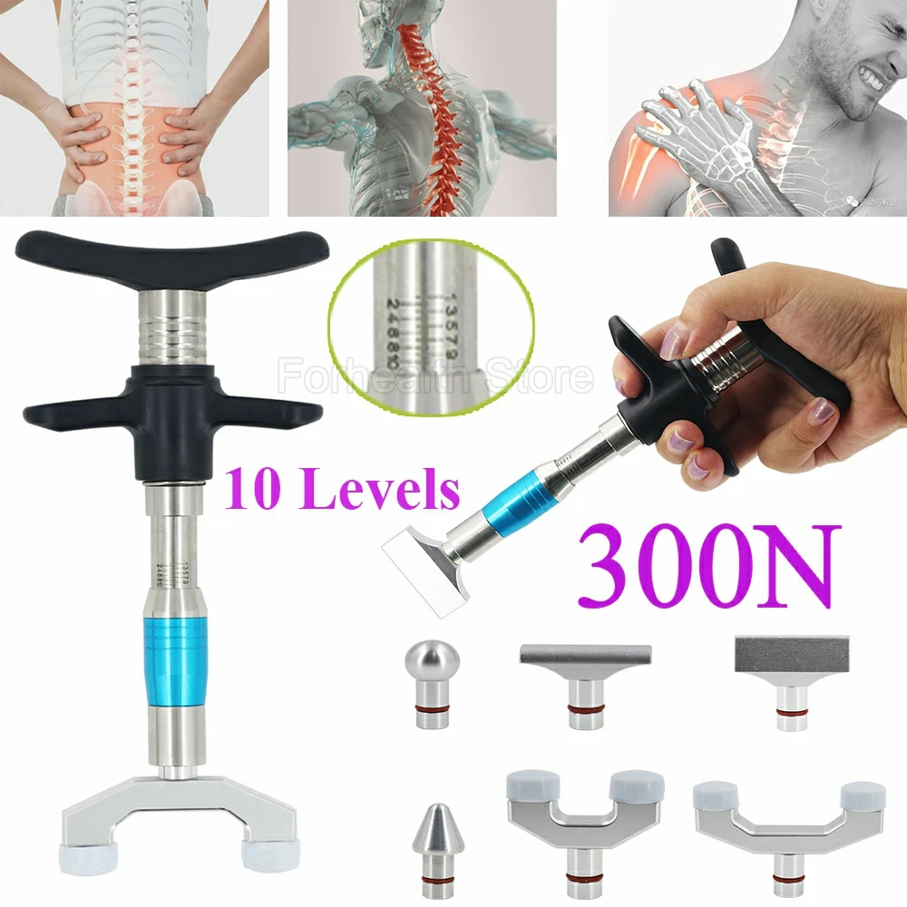 

Manual Chiropractic Gun Chiropractic Adjusting Tool Cervical Spine adjustment Gun 10 Levels Limb Joint Correction Care Massager