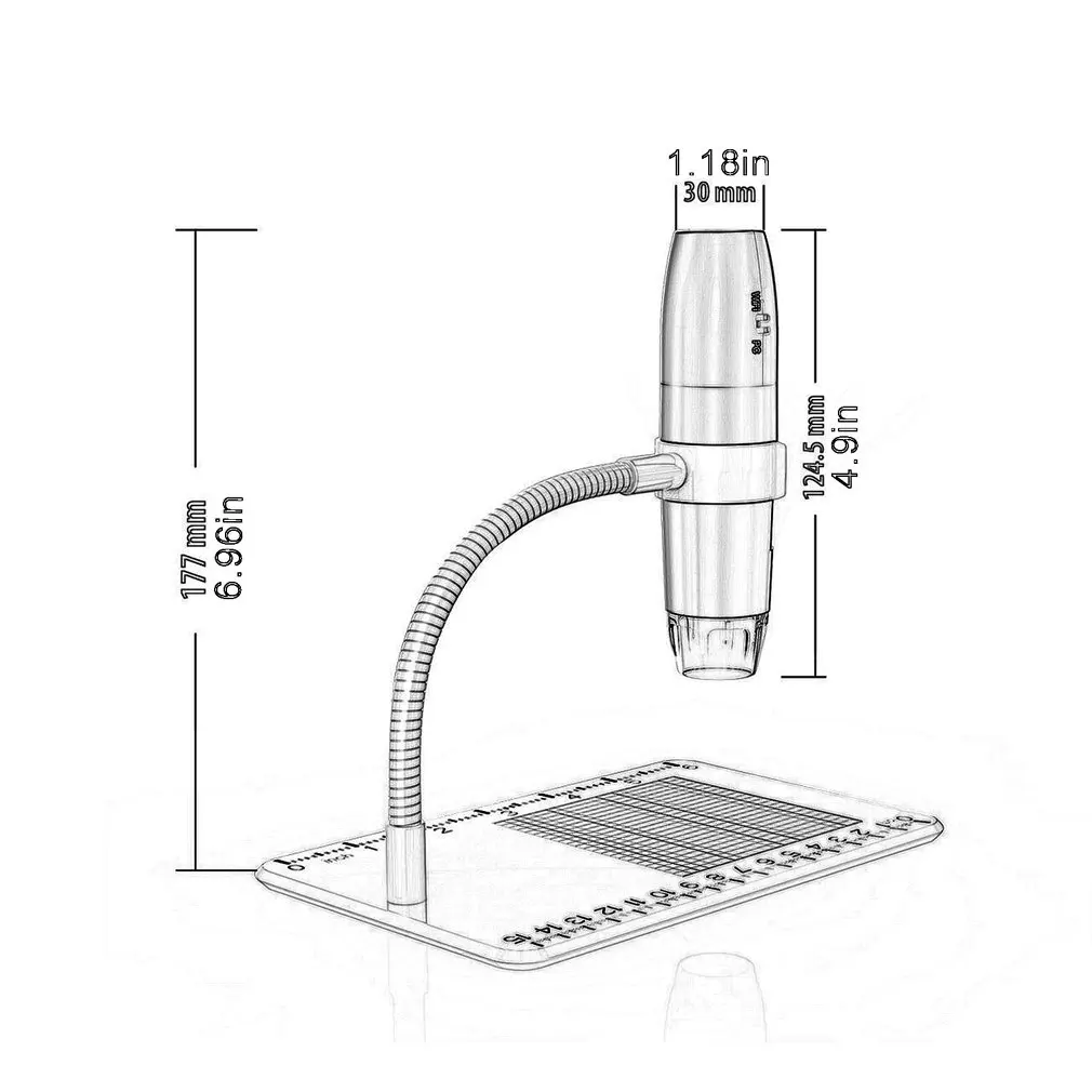 

1080P WiFi Wireless Video Microscope Digital Microscope Handheld Magnifying Endoscope USB Inspection Camera Portable
