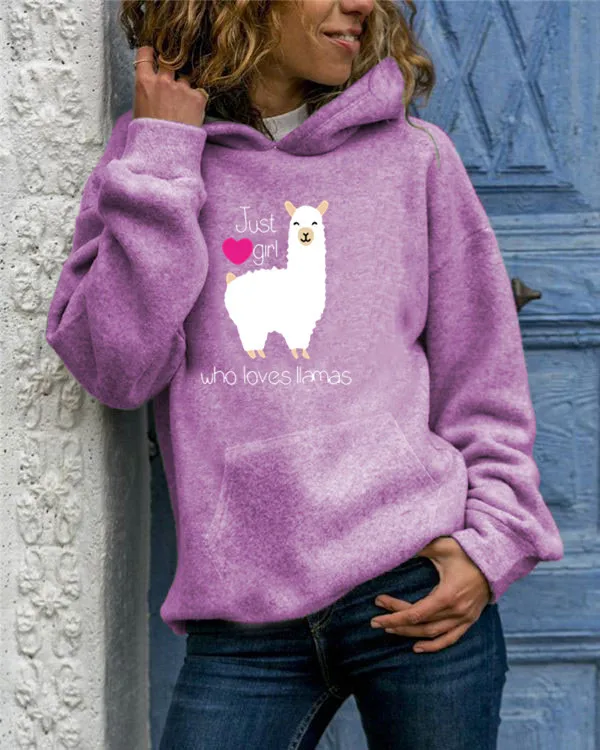 Свободный свитер с капюшоном милым рисунком Милые толстовки для женщин верхняя