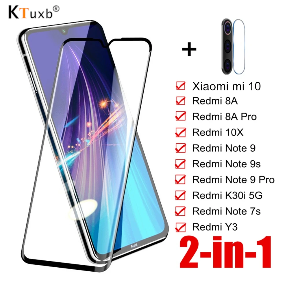 Защитное стекло закаленное для Xiaomi mi 10 Redmi 8 8A Pro 10X K30i 5G Y3 Note 9 9S 7S Pro|Защитные стёкла