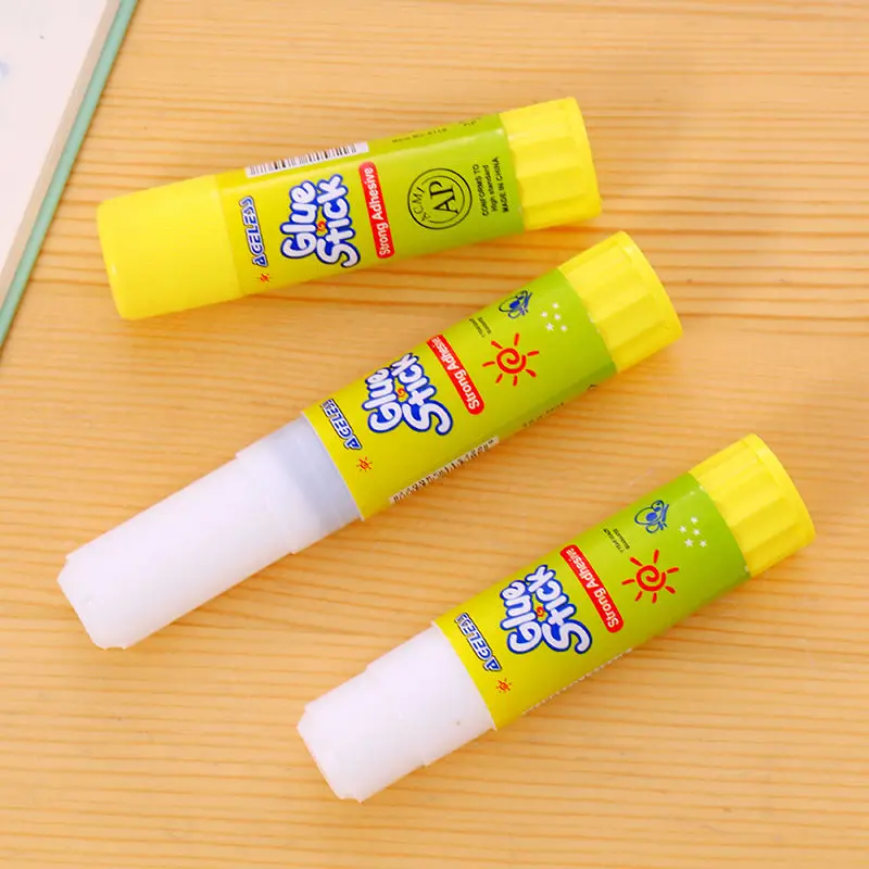 5Pcs 15g solid yellow glue, high viscosity solid glue, used for household sticky paper stationery Office School images - 6