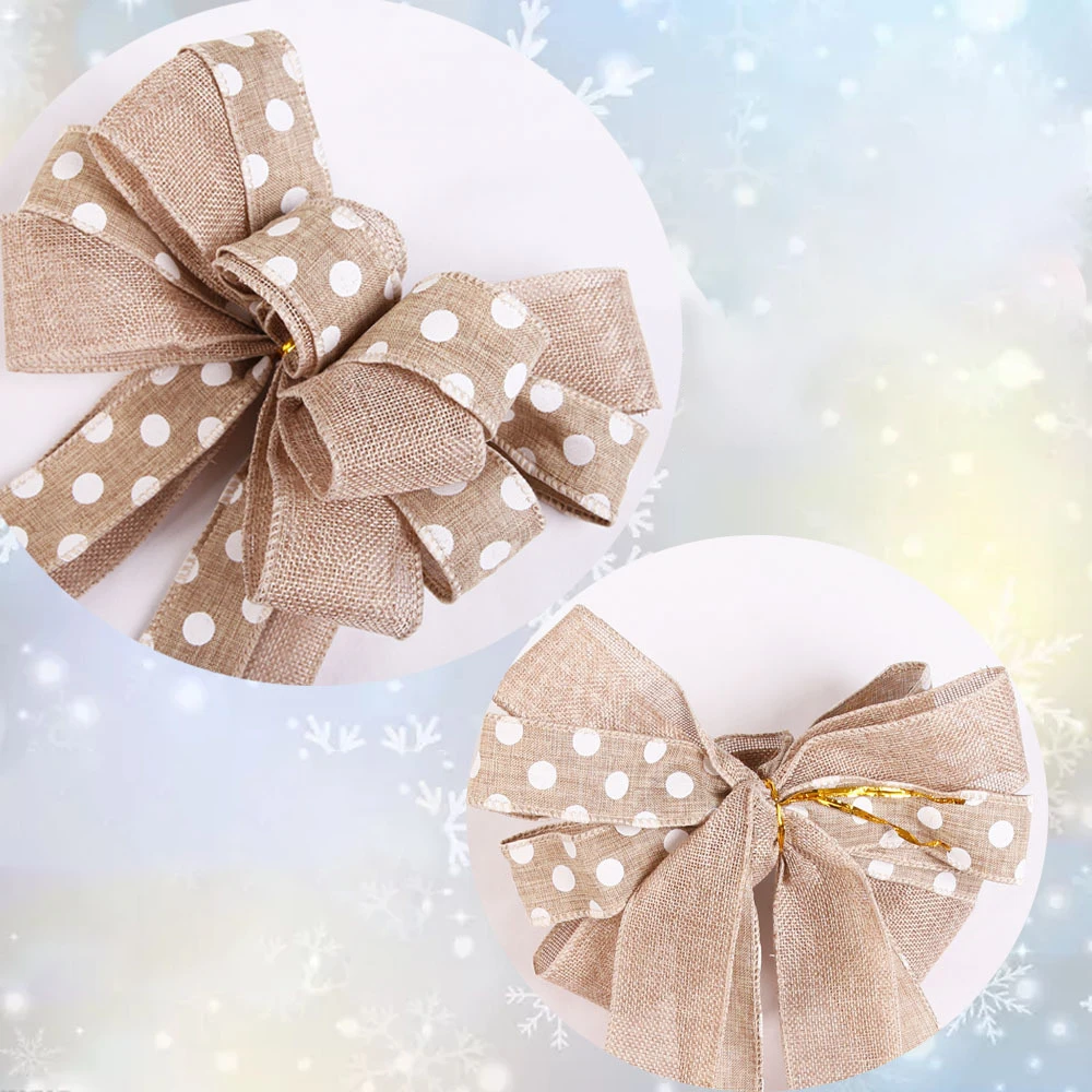 Christmas Bow Christmas Tree Decoration Xmas Ornament Bowknot Party Home Wedding Decoration New Year Ornaments Gift