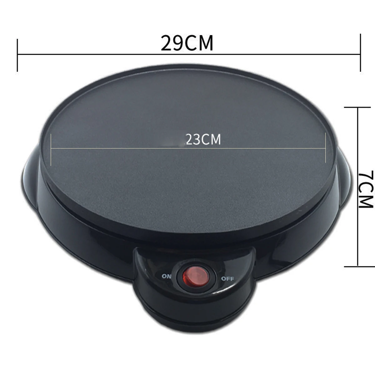 

220V Pancake Maker Crepe Machine Non-Stick Griddle Baking Pan Household Meat Roasting Chinese Spring Roll Pie 650W with Turner