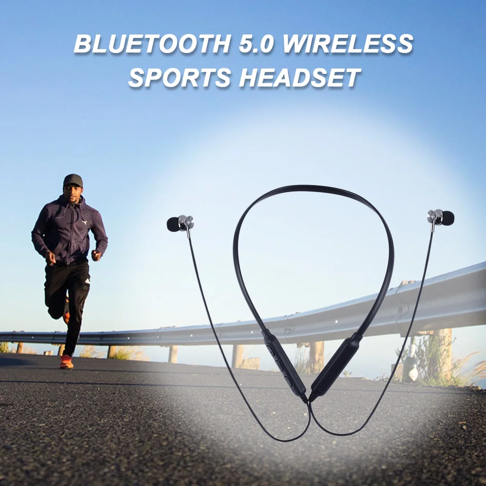 Cewaal Bluetooth наушники, беспроводные наушники 5,0, Спортивная гарнитура с шейным басом, стерео, водонепроницаемые с микрофоном для iPhone, Xiaomi