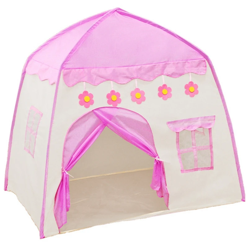 

Kids Play Tent Castle Teepee Tent for Playhouse Indoor Outdoor and Girls