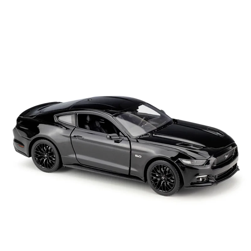 

Welly 1:24 2015 Ford Mustang GT Black Sports Car Model Car Supercar Model Alloy Car Model Collection Gift Alloy Diecast Toy