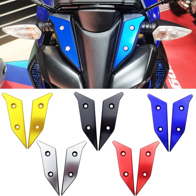 

Motorcycle Windshield Windscreen Deflector Plate Guard Cover Decoration for Yamaha MT15 MT-15 2018 - 2021
