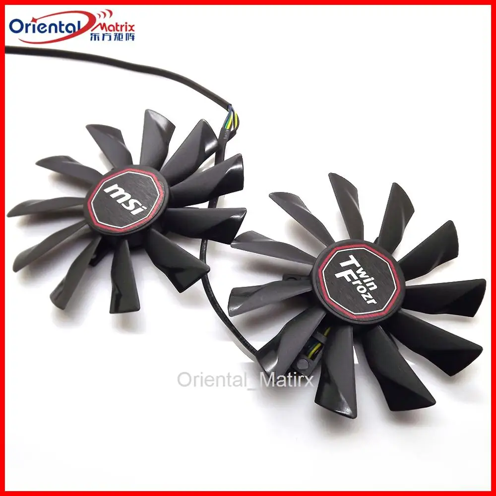 2 шт./лот PLD10010S12HH 12 В 0 40a 95 мм VGA вентилятор для MSI 1 5 видеокарта 2|card fan|graphics card fanvga fan |