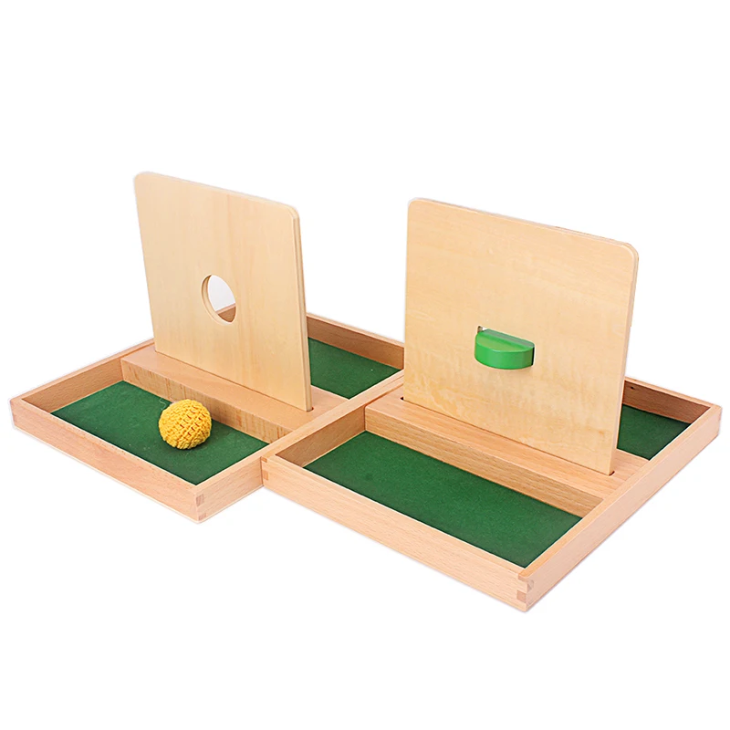 montessori sensory toys imbucare box with box coin wooden vertical horizontal discs basic life skills toys hand feet finders free global shipping