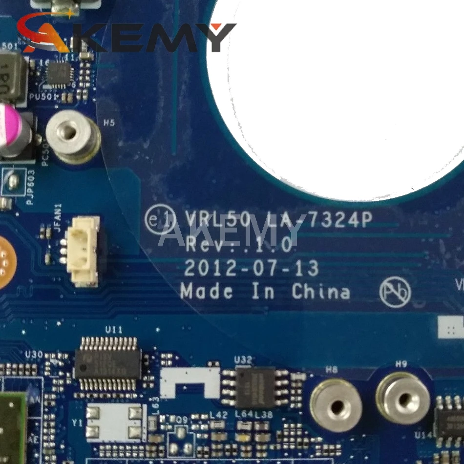 PBL50 LA 7321P Rev:1A с ЦП + 4 шт. видеопамяти для ноутбука Asus материнская плата K43B K43BR K43BY X43B