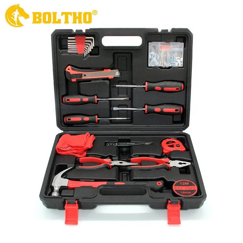 BOLTHO 61 шт набор инструментов для ремонта дома общий Домашний ручных с пластиковым