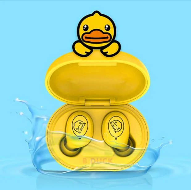 

B.Duck беспроводные Bluetooth-наушники; Сабвуфер; Мини-наушники с зарядным боксом; Наушники; TWS водонепроницаемые IPX7; Спортивные гарнитуры; Новинка