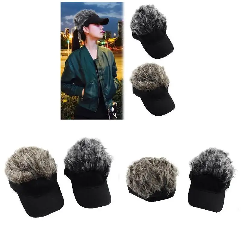 

Унисекс (универсальные для мужчин и женщин волос козырек шапка Гольф парик Кепки Регулируемый вечерние изготовленные на заказ шапка для Дл...