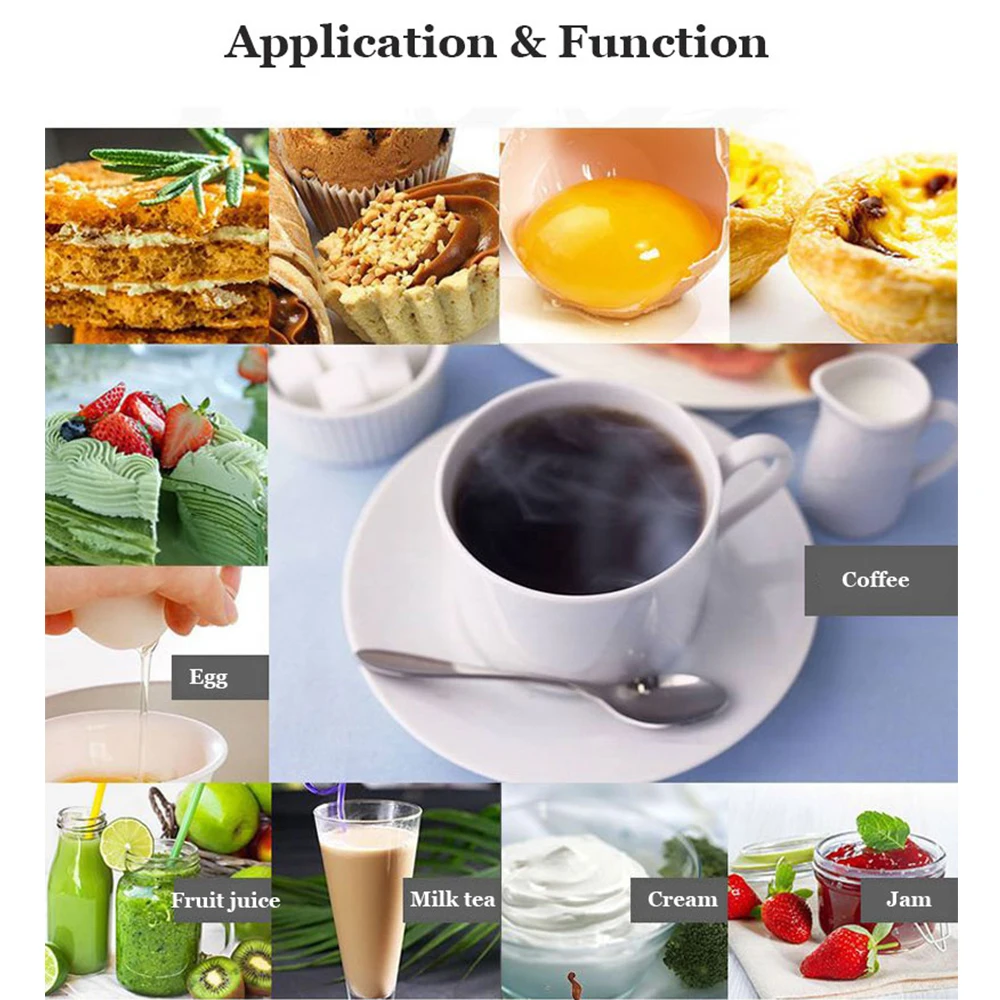 

Electric Milk Frother Handheld Drink Foamer Whisk Mixer Stirrer Coffee Egg Beater Foam Maker for Latte Cappuccino Blender