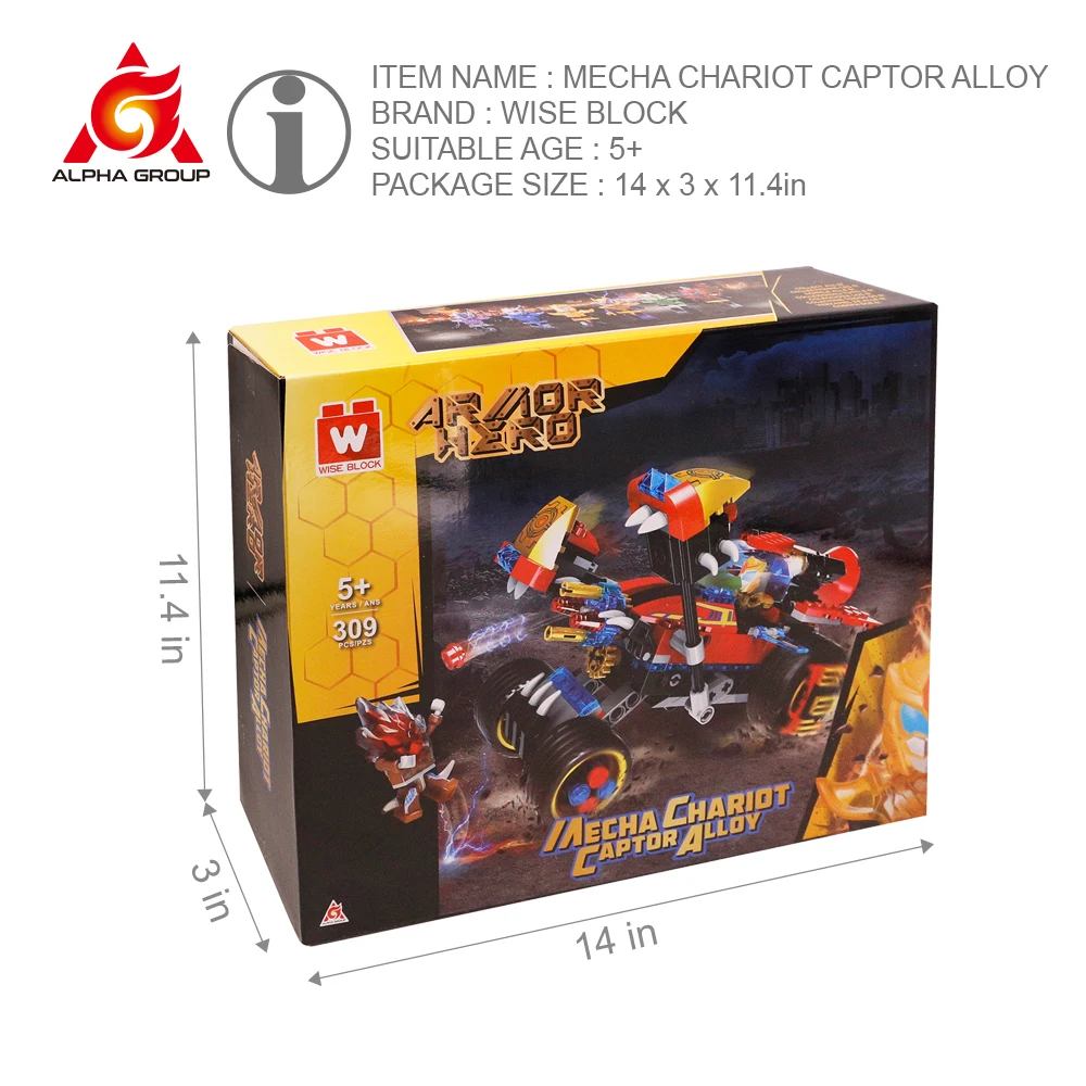 Мудрый блок 2020 небольшие блоки армированный герой встроенная колесница катушка