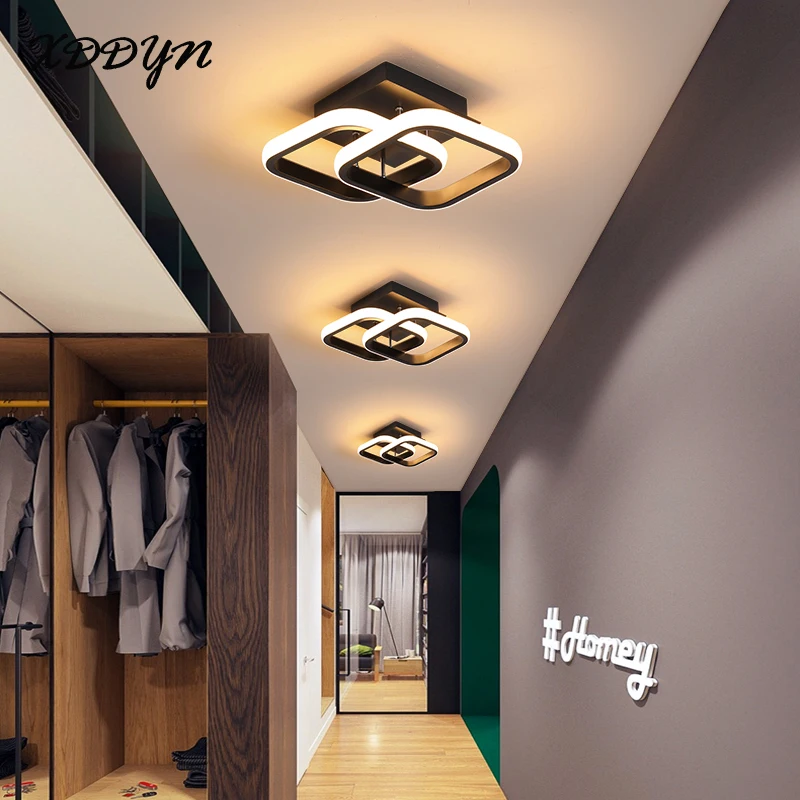 $22.80 XDDYN modern led ceiling light for living room bedroom aisle lamp balcony corridor light black&white ceiling lamp 110V 220V