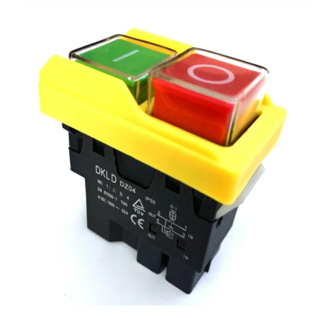 DZ04 4 контакта водонепроницаемые электромагнитные кнопочные переключатели
