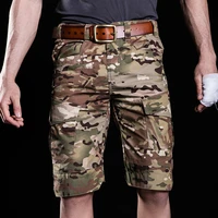 fronter tactical pants for men short summer combat cargo trousers knee length teflon waterproof camouflage mfp005 size xxxl