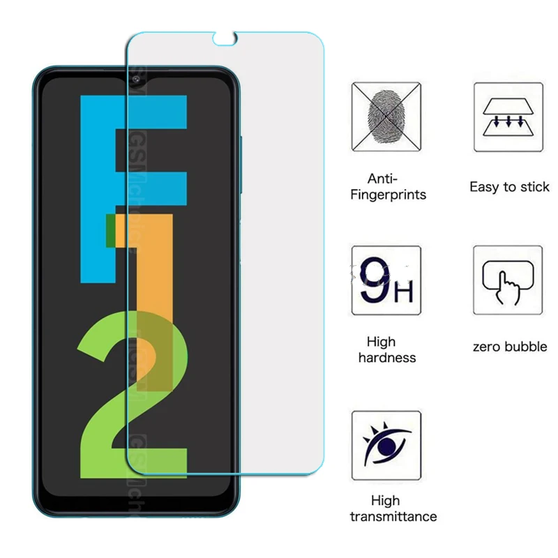 Закаленное стекло для Samsung Galaxy F12 Защитная пленка для экрана для GalaxyF12 Telefone Передняя Защитная пленка