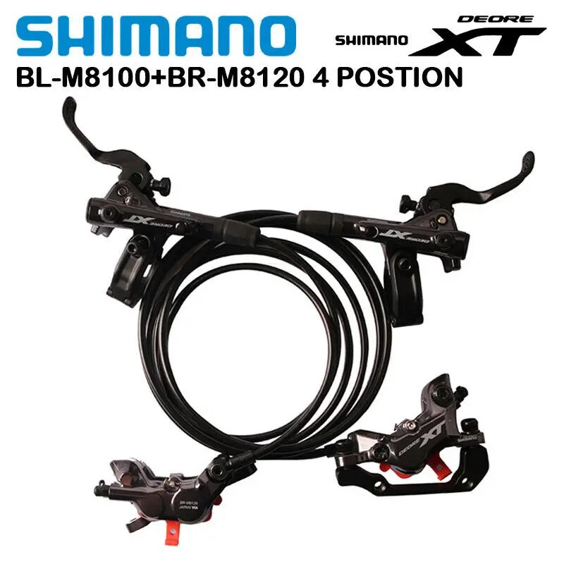 Shimano XT M8020 M8120 4 поршневой горный велосипед гидравлические дисковые тормоза для MTB