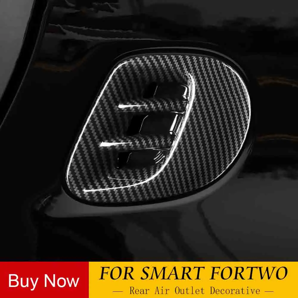 Для Mercedes-Benz Smart Fortwo 453 задняя воздушная декоративная рамка выпускного отверстия Наклейка 3D воздушная розетка Защитная крышка автомобильные аксессуары
