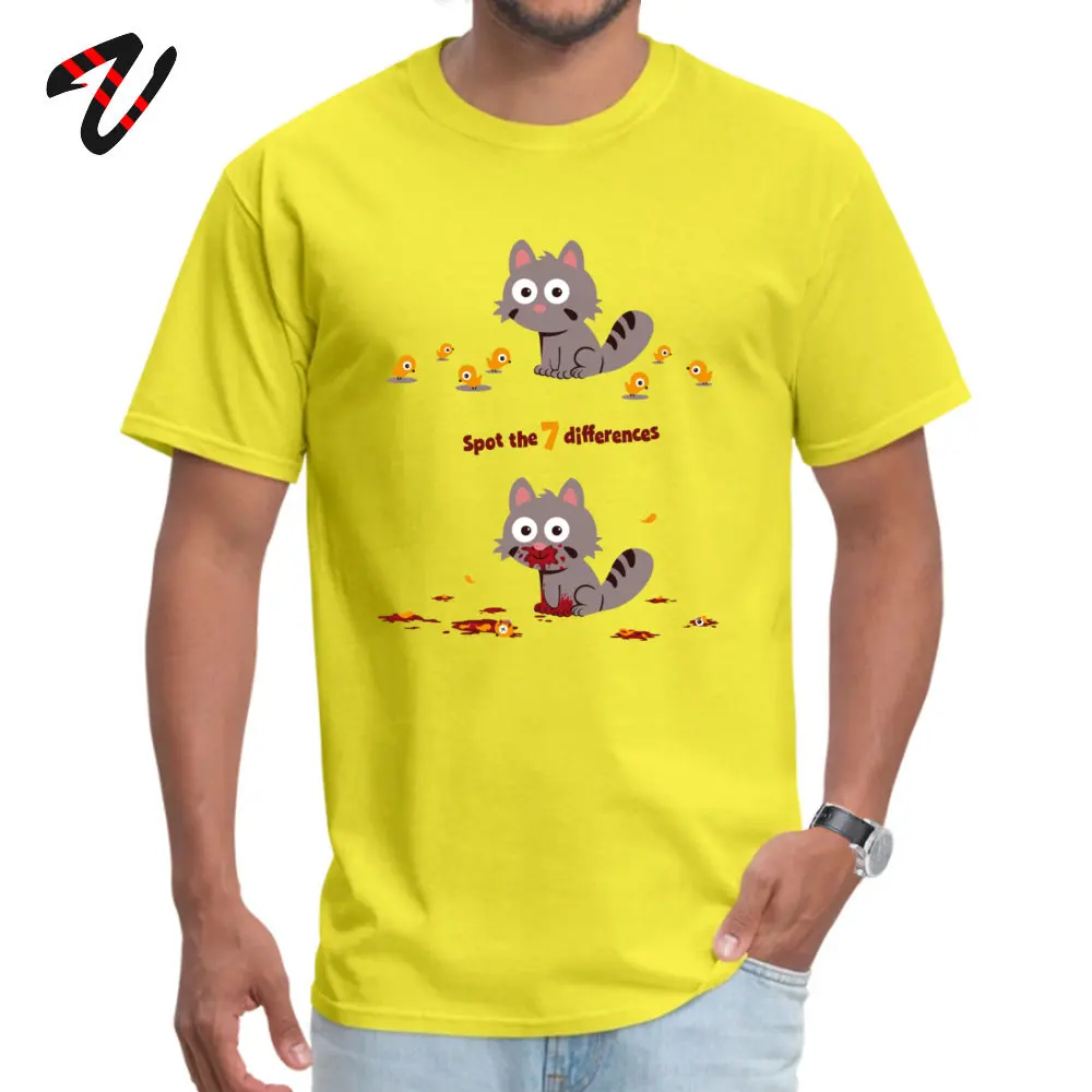 Пятна 7 различия футболка кота Футболка с принтом мужские футболки для девочек