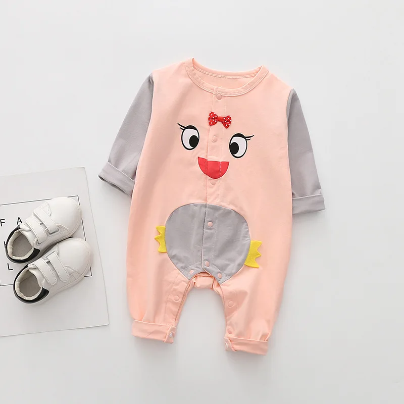 Комбинезон для маленьких мальчиков и девочек Хлопковый комбинезон с длинными