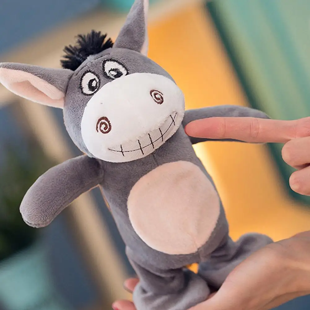 Интерактивная говорящая игрушка Ослик электрические домашние животные плюшевые