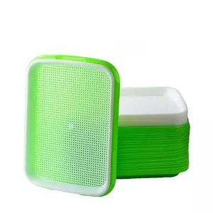 Hydroponics Seedling Tray Sprout Plate Hydroponics System To Grow Nursery Pots Tray Vegetable Seedling Pot Plastic Nursery Tray