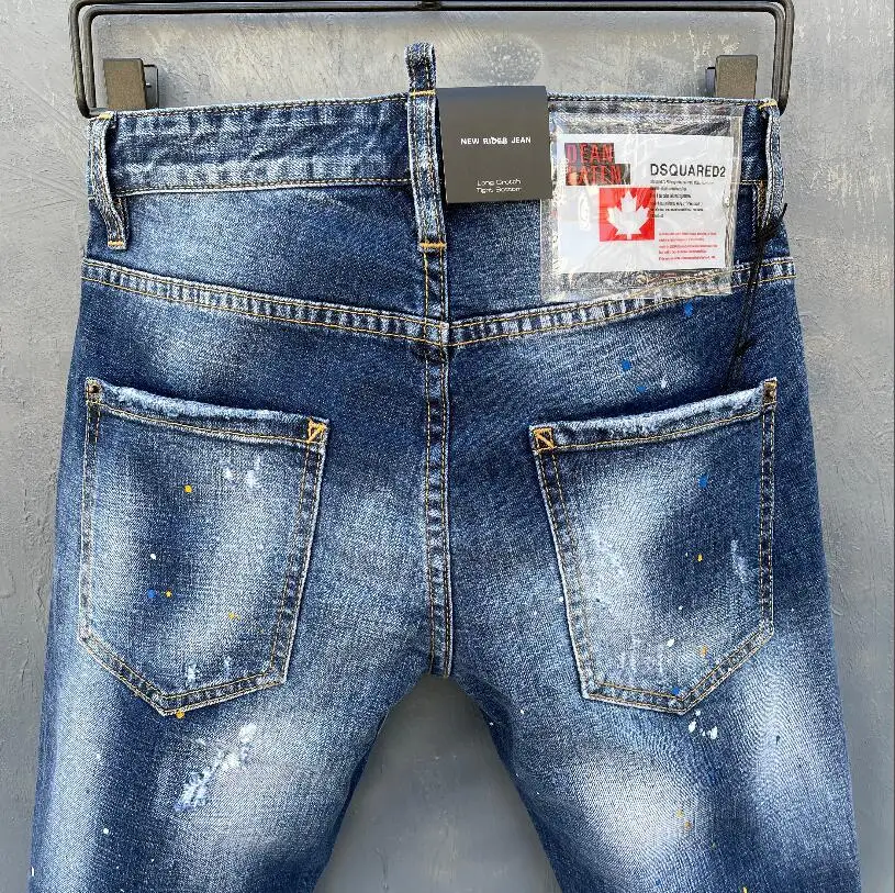 classic,Authentic DSQUARED2,Retro,Italian brand ,Women/Men Jeans,locomotive,Jogging jeans,DSQ037