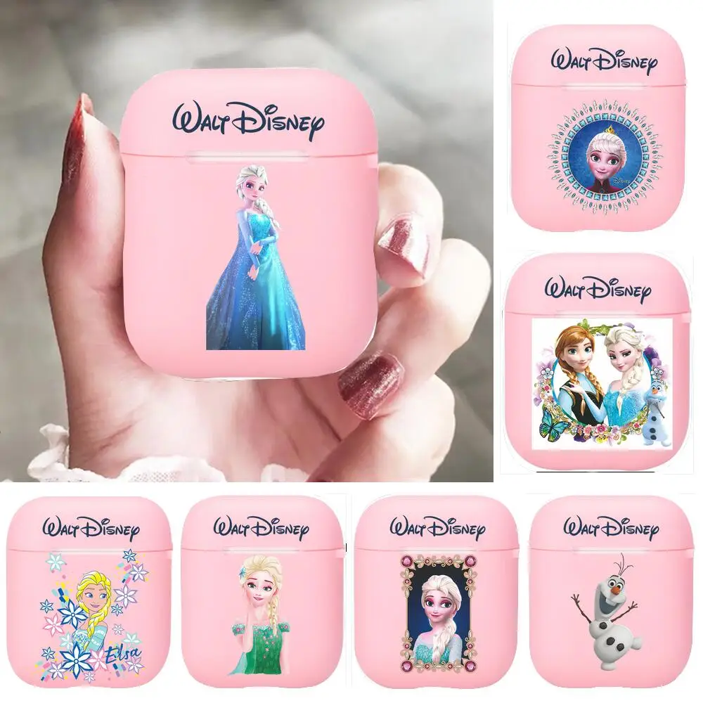 

Дисней «Холодное сердце» платье маленькой принцессы «Анна и Эльза»; Силикона Bluetooth Беспроводной наушники чехол для защитный чехол для AirPods ...