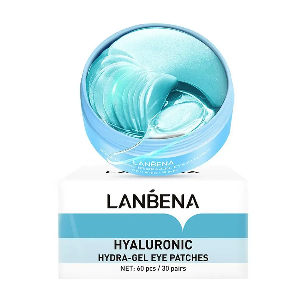 

LANBENA 30pcs Eye Mask Collagen Patches Gold Black Pearl Hydrate Gel Lighten Skin Anti Aging Remove Dark Circles Fade Eye Bag