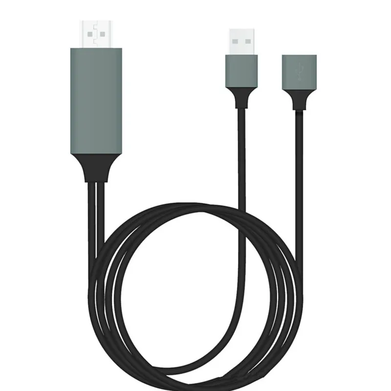 HDMI цифровой кабель USB 2 0 Мужской и Женский HD 1080P видео конвертер код для iPhone tv