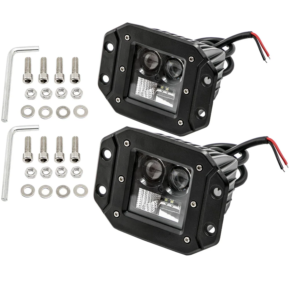 

2 x Cube LED Work Light Bar 5" for Ford F-150 for Jeep Cherokee 4DR 2.7 3.5L 5.0L