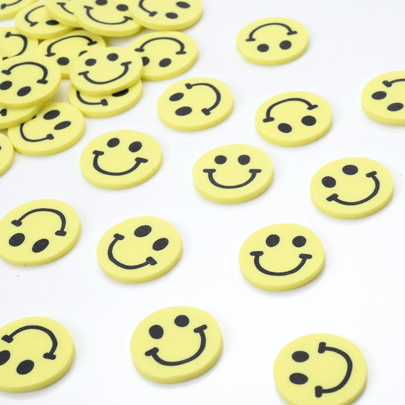 30 шт. жёлтые круглые бусины из полимерной глины 20 мм|Бусины| |