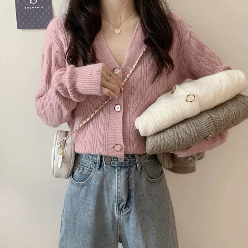 

Свитер женский осенний трикотажный, теплый, однотонный