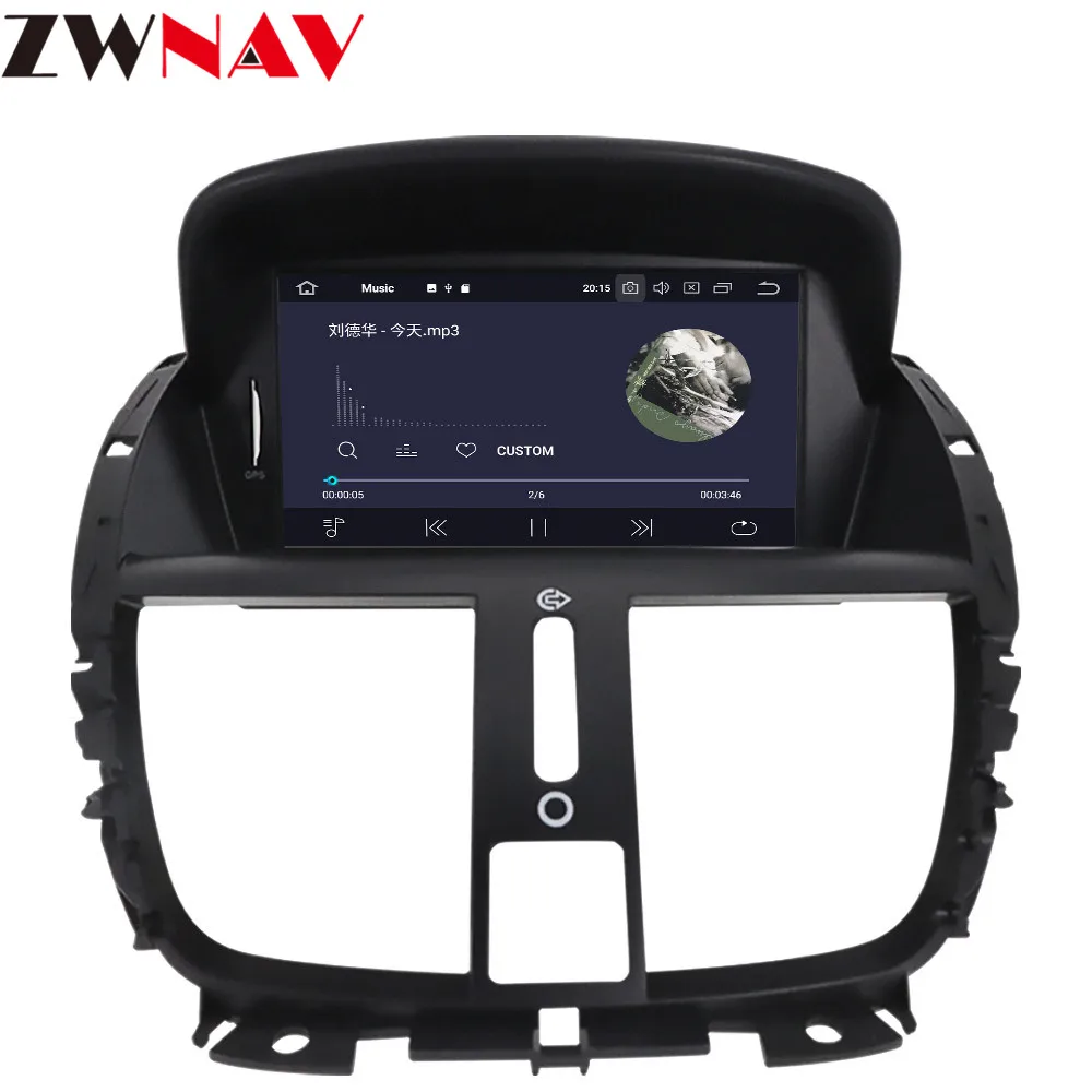 DSP Android 9,1 1 Din Автомобильная магнитола для peugeot 207 2007- Автомобильный мультимедийный плеер стерео gps Навигация DVD ips