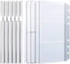 6 шт., карманы на молнии для ноутбука 6 колец