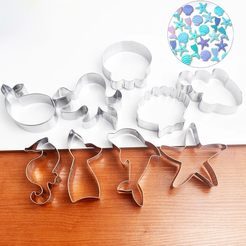 Нержавеющая сталь Морская Раковина звезда формочка для печенья украшения торта