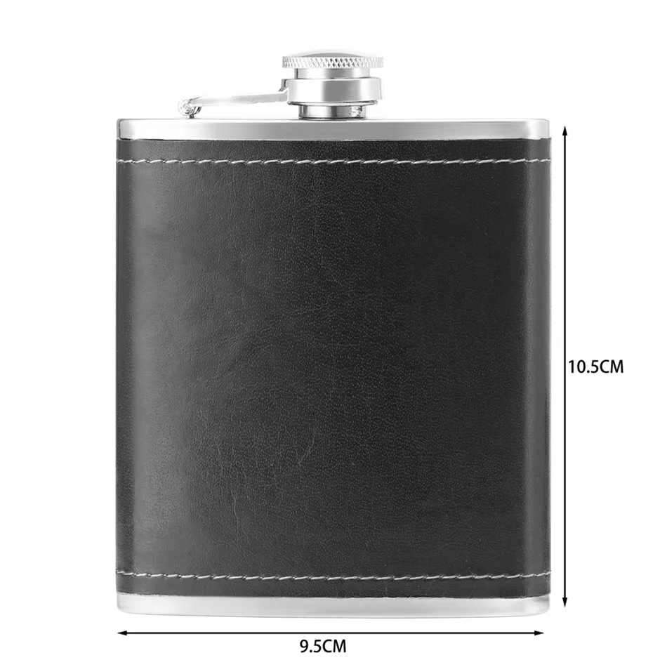 

Gift Set with Quartz Men's Watch Funnel Hip Flask Unique Present Set for Dad/Husband/Friend